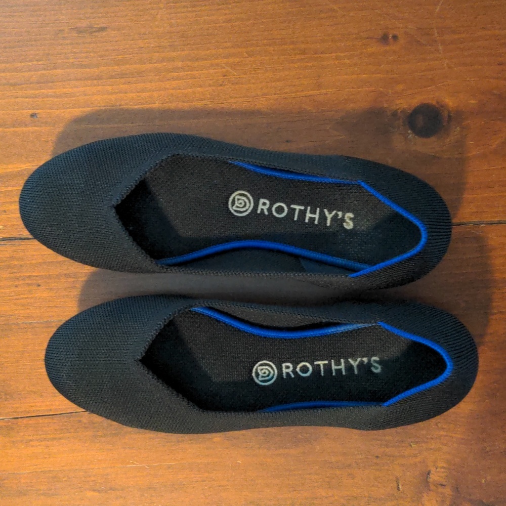 Black Rothy's, round toe